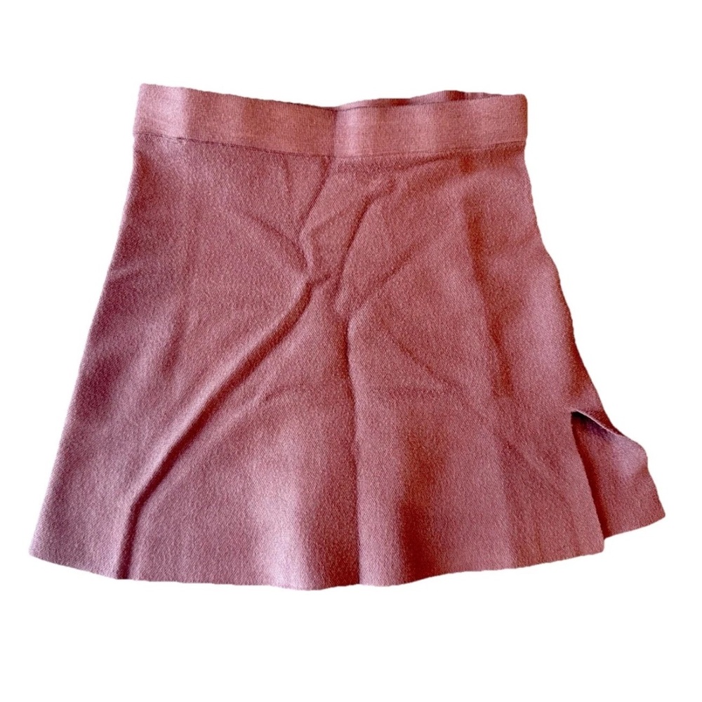 Mable Aline Short Knit Skirt Medium Rust Color Women's